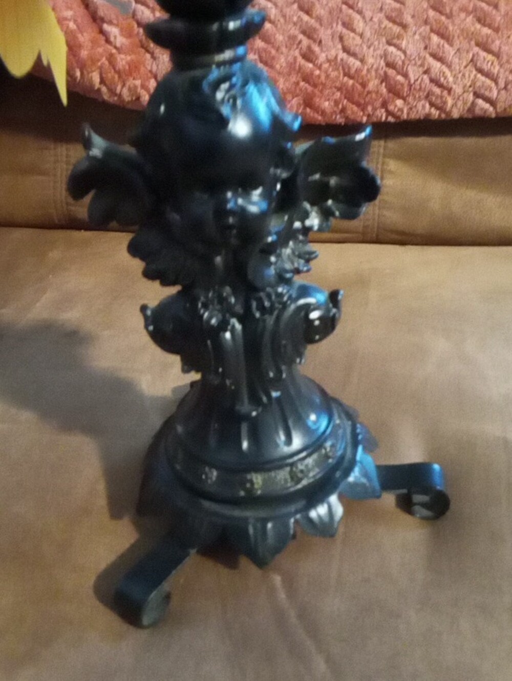 🖤Vintage Black Metallic Candle Holder 💋